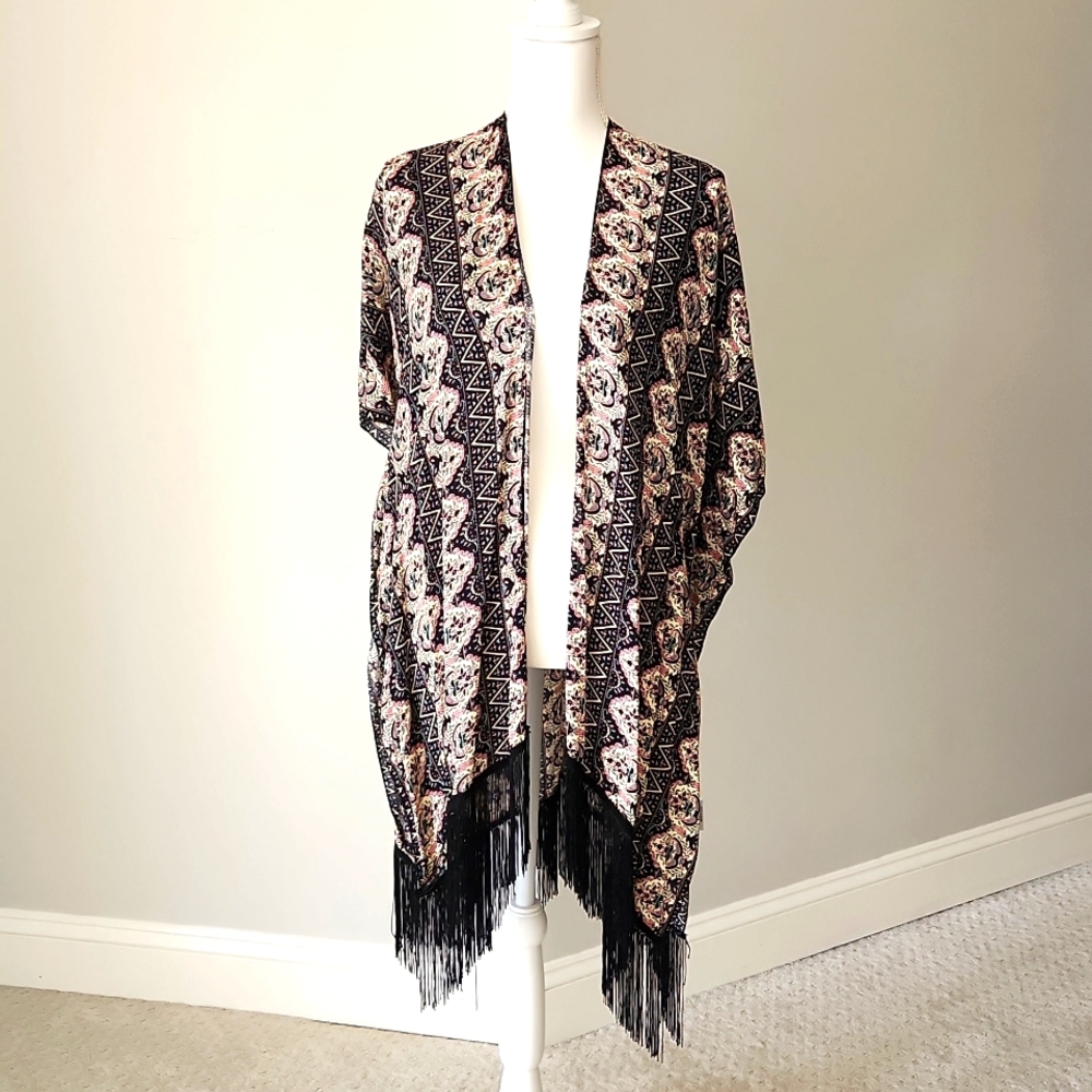 Lulla collection by BINDYA cover up with fringe